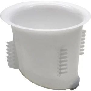 TP-121 Plastik Wc Matik Tuvalet Kapağı - Tek Kapaklı Koku Önleyici - Beyaz - 1 Adet