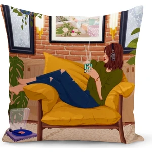 Bertille Home Bohem Serisi Çift Tarafı Dijital Baskılı Kırlent Kılıfı (Bohem Cushion Cover)