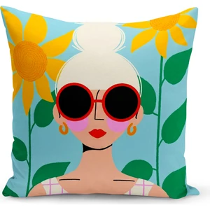 Bertille Home Retro Serisi Çift Tarafı Dijital Baskılı Kırlent Kılıfı (Retro Cushion Cover)