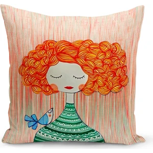 Bertille Home Retro Serisi Çift Tarafı Dijital Baskılı Kırlent Kılıfı (Retro Cushion Cover)