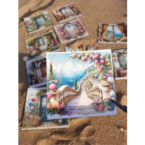 Gökçe Tasarım Dreamy Yapışkanlı Scrapbook Kağıdı 11 x 11 cm Sticker & Bullet Journal Ajanda Defter