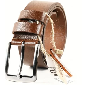 Hakiki Erkek Deri Kemer 4 cm Taba Kot Kumaş Pantolon Spor Kemer