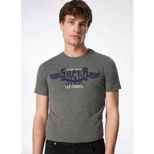 Lee Cooper Bisiklet Yaka Antrasit Melanj Erkek T-Shirt 232 Lcm 242046 Sertıw Antrasıt M