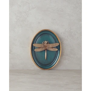 English Home Dragonfly Duvar Aksesuarı Bordo Polyresin Malzeme ile Şık Tasarım 20x26 cm