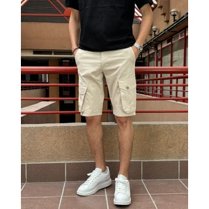 Erkek, Yazlık, Esnek, Pamuklu, Kargo Cep, Gabardin Şort 24ınp161