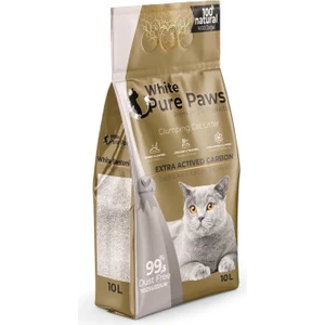 White Pure Paws Aktif Karbonlu Kedi Kumu 10L