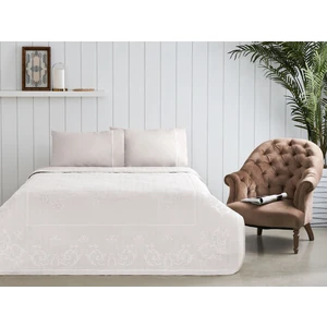 Jakarlı Pike Takımı Emily Krem Çift Kişilik