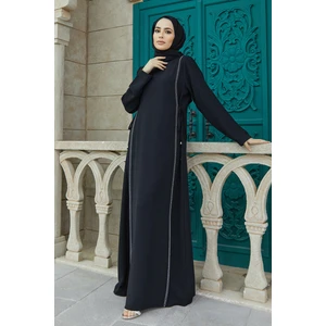 Yandan Bağlamalı Elbise - Siyah