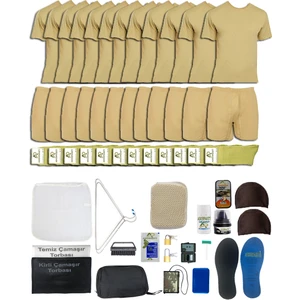 Asker Paketi 12'li Temel Asker Paketi-Asker Seti-Askeri Malzeme Paketi-Bedelli Acemi Temel Asker Malzemesi Paketi