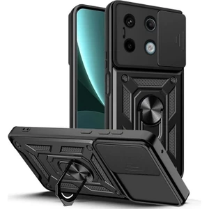 Xiaomi Redmi Note 13 Pro 5g Kılıf Yüzüklü Sürgülü Kamera Korumalı Pars