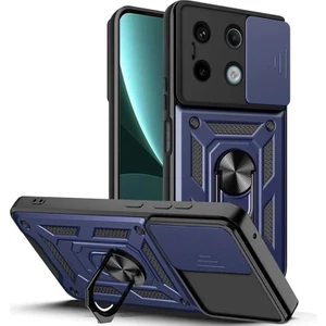 Xiaomi Redmi Note 13 Pro 5g Kılıf Yüzüklü Sürgülü Kamera Korumalı Pars