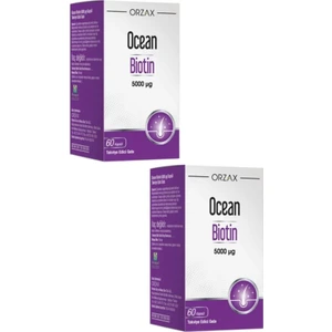 Ocean Biotin 5000 mcg 60 Kapsül x 2 Adet Saç Bakım Seti
