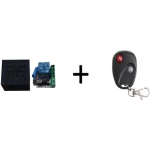 Sanec 1 Kanal DC12V 10A Röle + 2 Kanal Rf Uzaktan Kumanda 433MHZ