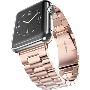 Apple Watch Paslanmaz Çelik Kordon (38mm / 40mm / 41mm /SE Uyumlu) Rose Gold