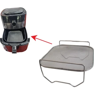Arzum AR2074-G Xl Airfryer Sıcak Hava Fritözü Yağ Sıçramasını Önleyen Tel Kafes - 304 Çelik