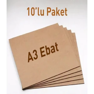 Duralit Ham Mdf 3 mm A3 29,7 x 42 cm 10'lu