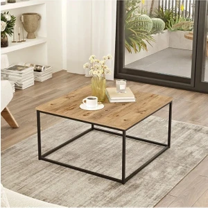 Ats Dekor Endüstriyel Tasarım Kare Orta Sehpa