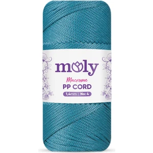 Pp Cord Polyester Makrome No:4 1,4mm 238-PETROL Örgü Ipi 200 Gram