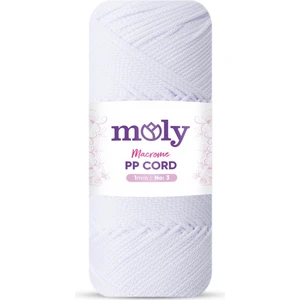 Pp Cord Polyester Makrome No:3 1mm 05-Optik Beyaz Örgü Ipi 100 Gram