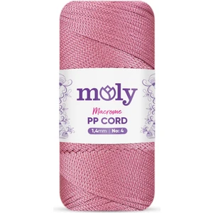 Pp Cord Polyester Makrome No:4 1,4mm 090-GÜL Kurusu Örgü Ipi 200 Gram
