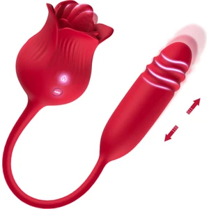 Latent Shop Prıme Toys Roselip Şarjlı Ileri Geri Ve Dil Hareketli 2 In 1 Klitoris Uyarıcı Gül Vibratör