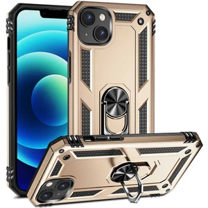 Apple iPhone 14 Plus Kılıf Yüzüklü Standli Tank Kapak