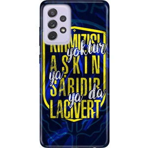 Galaxy A73 Uyumlu Kılıf Tioserisi Resimli Silikon Aşkın Rengi Sarı Lacivert