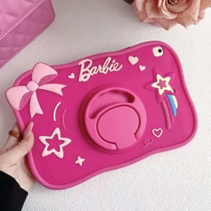 Alfa MEC Samsung Galaxy Tab A9 Plus 11 Inç X210 X215 X216 Uyumlu Barbie Standlı Çocuklara Özel Karakterli
