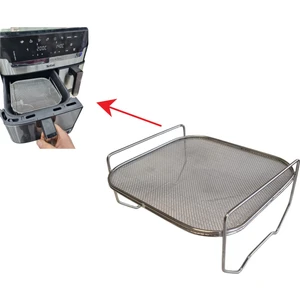 Tefal Dual Easy Fry & Grill 8.3 L Airfryer Yağ Uyumlu Sıçramasını Önleyen Tel Kafes - 304 Çelik