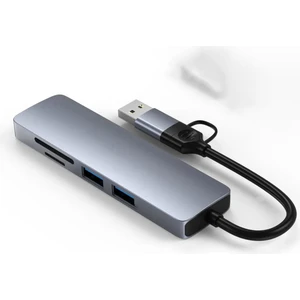 7in1 USB Type-C Girişli Hub Çoklayıcı Kart Okuyucu