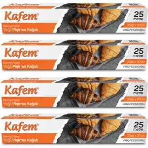 Yağlı Pişirme Kağıdı 37cm x 25M x 4 Paket