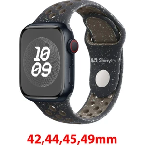 Apple Watch Uyumlu Delikli Spor Loop Kordon Gece Siyahı