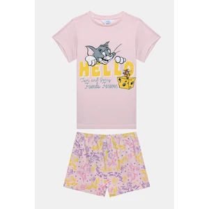 Kız Çocuk Tom&Jerry Çok Renkli Pijama Takımı