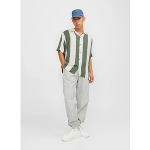 Jack & Jones Relaxed Haki Erkek Gömlek Jcojeff Aop Resort Shırt Ss Relax L