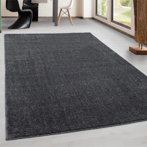 Yumuşak Kısa Havlı Modern Halı Düz Gri Renkli Halı
