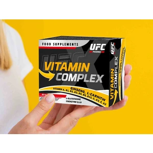 UFC Pharma Vitamin Complex Kırmızı Ginseng L-Glutatyon L-carnitin L-arjinin Koenzim Q10 Biotin Folik Asit Içeren Vitamin Complex