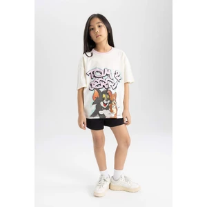 Kız Çocuk Tom & Jerry Kısa Kollu Pijama TAKIMI C2958A824SM