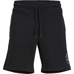 Jack & Jones Comfort Fit Siyah Erkek Sweat Şort Jpstswıft Sweat Shorts Sn Aut