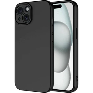 Caseart Apple iPhone 15 Plus Kapak Içi Kadife Kamera Korumalı Lansman Silikon Kılıf - Siyah