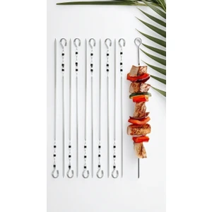 Ciğer Şiş Çubukları 48 cm 10 Adet Ahşap Saplı 720290	