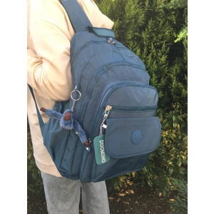 Fcstore Krinkıl Kumaş Suya Dayanıklı Büyük Boy Siyah Klinkır Sırt Çantası/laptop Seyahat Okul Çanta