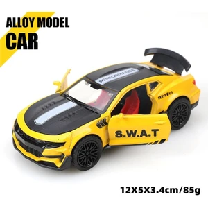 1:36 Üç Kapılı Bumblebee Alaşım Araba Modeli Çocuk Geri Çekilebilir Oyuncak Çocuk Yarış Arabası (Yurt Dışından)