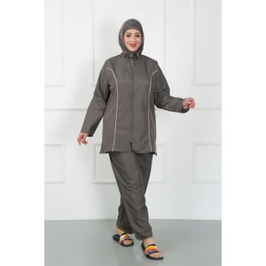 Büyük Beden Tesettür Büyük Mayo Füme 44010