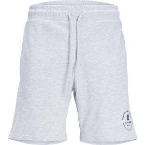 Jack & Jones Comfort Fit Beyaz Melanj Erkek Sweat Şort Jpstswıft Sweat Shorts Sn Aut