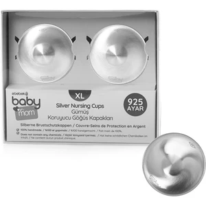 Baby Mom Xl Gümüş Göğüs Ucu Koruyucu Kapak 2'li 925 Ayar