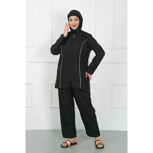 Büyük Beden Tesettür Büyük Mayo Siyah 44010