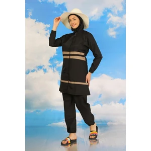 Kadın Tam Tesettür Mayo Siyah 31062