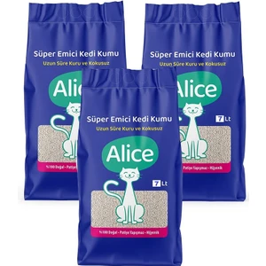 Süper Emici Kalın Taneli Kedi Kumu 3'lü Eko Paket 21 Lt.