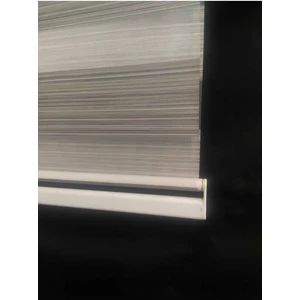 Su Perisi Perde Zebra Perde Bambu Gri Geçişli