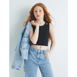 Crop Atlet Çift Askılı Pamuklu